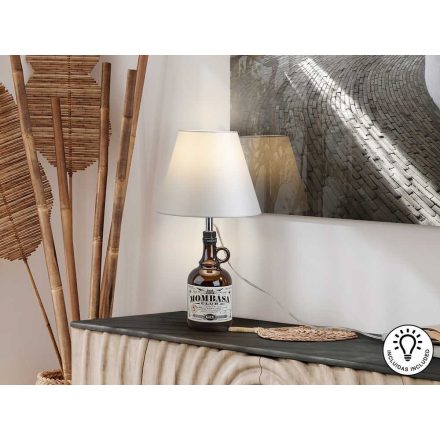 BOTTLE TABLE LAMP KIT - WHITE SHADE