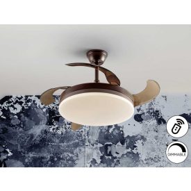 VENTO - BROWN FAN DIMMABLE