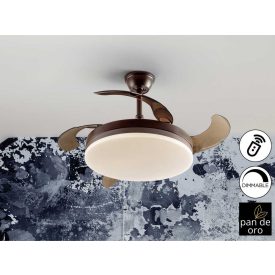  SCHULLER Vento 168360 Ceiling Fan Matte Black LED Dimmable