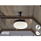 SCHULLER Vento Mini 169211 Ceiling Fan Matte Black LED Dimmable