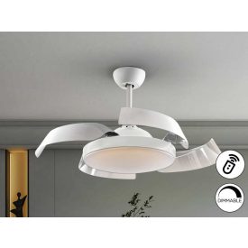 ·ENZO· WHITE FAN, DIMMABLE