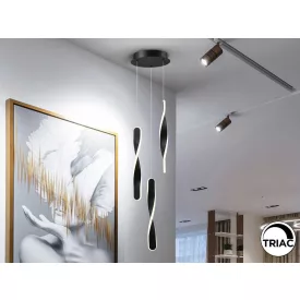 TWIST - LAMP 3L BLACK