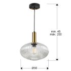  Schuller Norma 225410 Single Pendant Lamp