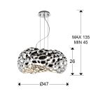  Schuller Narisa 266284 Pendant Lamp Chrome