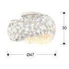  Schuller Narisa 266847 Ceiling Lamp Matte White