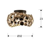  Ceiling Lamp Rose Gold