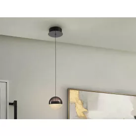 ORBES - LAMP 1L. CHROME BLACK D12