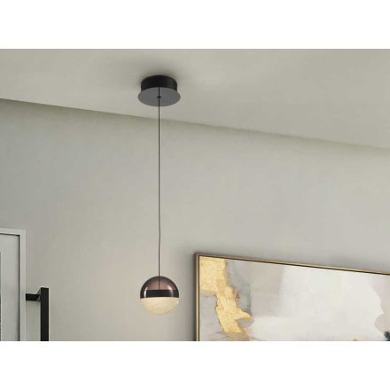 ORBES - LAMP 1L. CHROME BLACK D12
