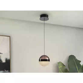 ORBES - LAMP 1L. CHROME BLACK D15