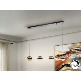 ORBES - LAMP 4L. CHROME BLACK