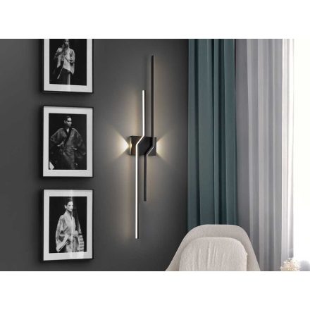 ZIGZAG - BLACK WALL LAMP 4L