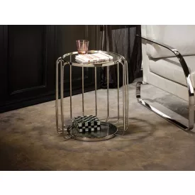 ·HADAS· SIDE TABLE, STEEL Ø50