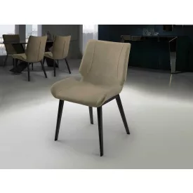 ·KIARA· ARMCHAIR, BLACK/BEIGE