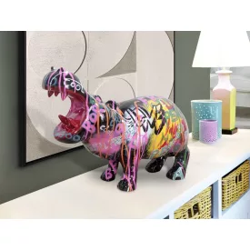 HIPPO - FIGURE. GRAFFITI DECO