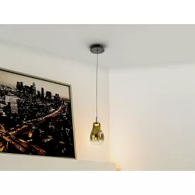 ALEDIS - LAMP 1L BLACK-GOLDEN
