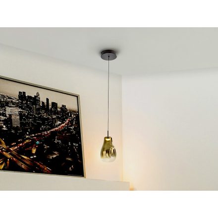 ALEDIS - LAMP 1L BLACK-GOLDEN