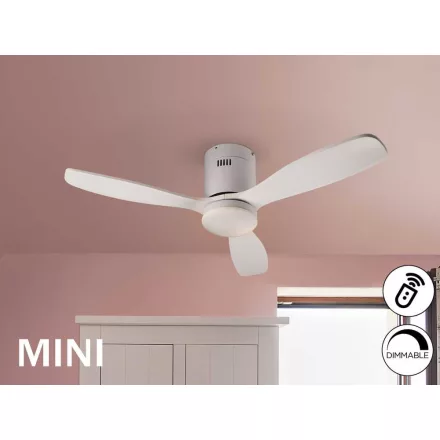SIROCO MINI- WHITE FAN DIMMABLE