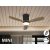 SIROCO MINI- BLACK/WALNUT FAN DIMMABLE
