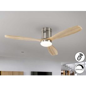  Schuller Sirocco 329521D Ceiling Fan Nickel Wood