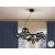  Schuller Astros 329613 Modern Chandelier Matte Black Metal