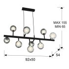  Schuller Altais 345509D Pendant Lamp