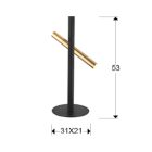  Schuller Varas 373579 Table LED Lamp Matte Black