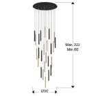  Schuller Varas 373968D Multi Pendant Lamp