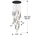  Schuller Varas 373968 Multi Pendant Lamp