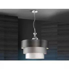 ·SOPHIA· PENDANT, 3 L., CHROME