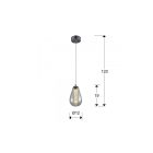  Schuller Taccia 394318 Single Pendant Lamp Chrome