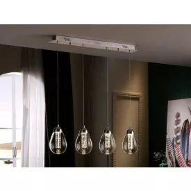 ·TACCIA· LAMP 4L. LED CHROME