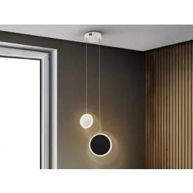 DUO - LAMP 2L WHITE-BLACK