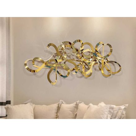 MEDUSA - WALL SCULPTURE - GOLDEN STEEL