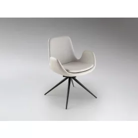 ZUNA - SWIVEL WHITE CHAIR