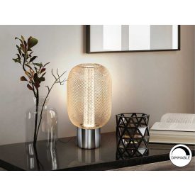 ·MICRON· TABLE LAMP, 1L., CHROME/GOLD