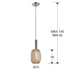  Schuller Mikrón 413503 Single Pendant Lamp