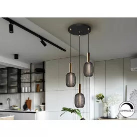·MICRON· LAMP 3L., GOLD/BLACK