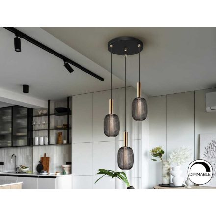 ·MICRON· LAMP 3L., GOLD/BLACK