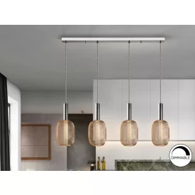 ·MICRON· LAMP 4L., CHROME/GOLD