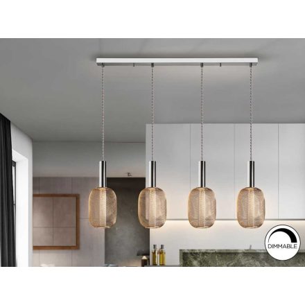 ·MICRON· LAMP 4L., CHROME/GOLD