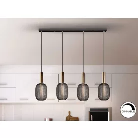 ·MICRON· LAMP 4L., GOLD/BLACK