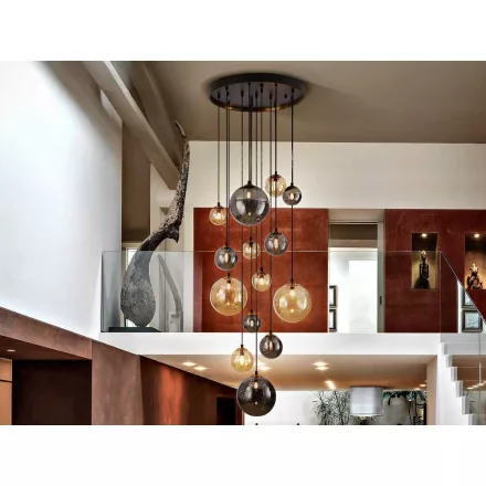 DARK - LAMP 14L BLACK-BRASS