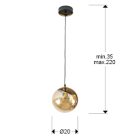 Schuller Dark 439381 Single Pendant Lamp
