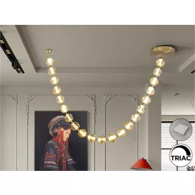 ZARIA II- LAMP 21L- BRONZE/AMBER DIMABLE