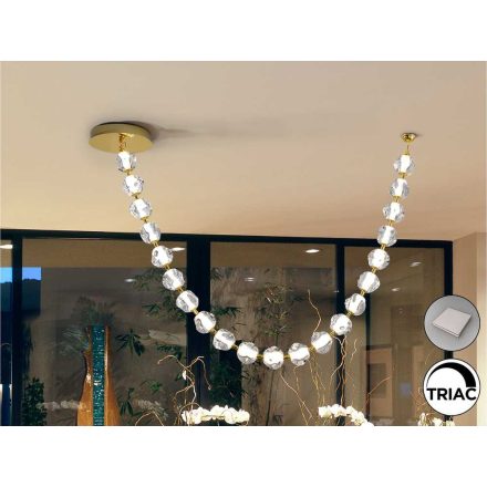 ZARIA II- LAMP 21L- GOLD/CLEAR DIMABLE