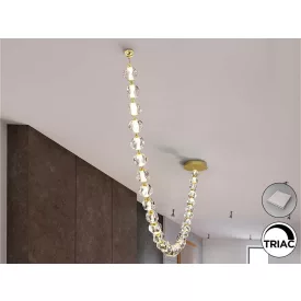 ZARIA II- LAMP 29L- GOLD/CLEAR DIMMABLE