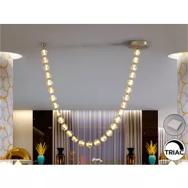 ZARIA II-LAMP 29L- BRONZE/AMBER DIMMABLE