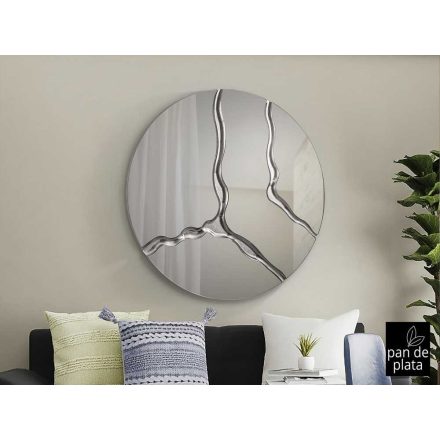 SURCOS- MIRROR D100, SILVER LEAVES