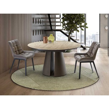 SAMARA - DINING TABLE - TRAVERTINE/BROWN