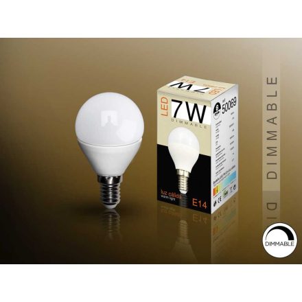 DIMMABLE LED BULB 3000K 7W E14